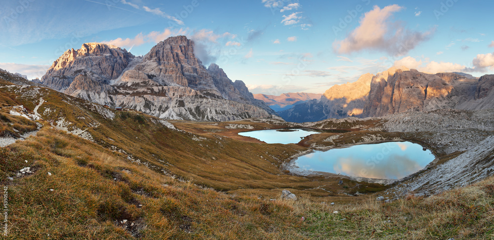 Nice mountain with lake - Italy Alps Dolomites - Tre Cime - Lago