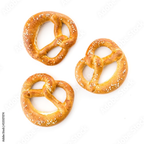 Three bavarian pretzels