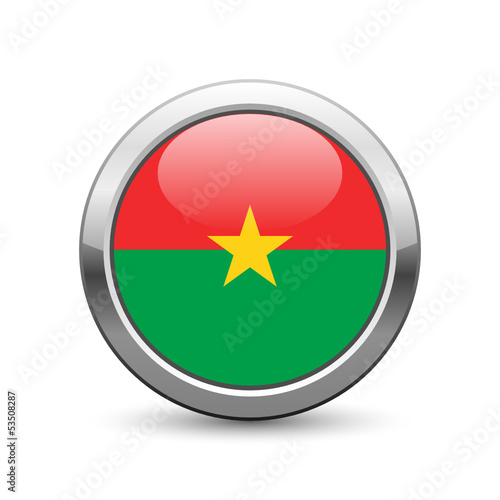 Burkina Faso flag icon web button