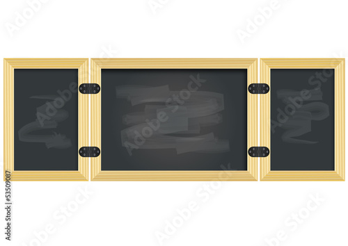 Tableau noir avec effet d'effacement