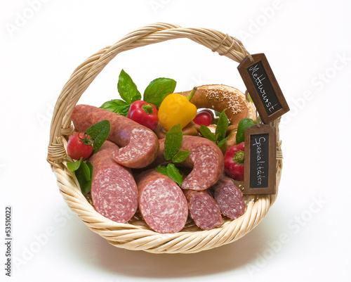 Mettwurst-Korb