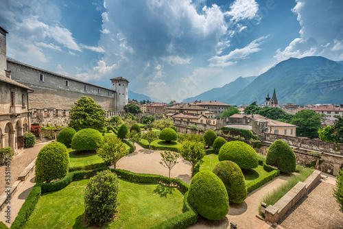 Beautiful Italian Garden  from above