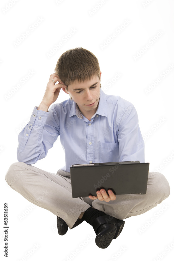 bussiness man with pc