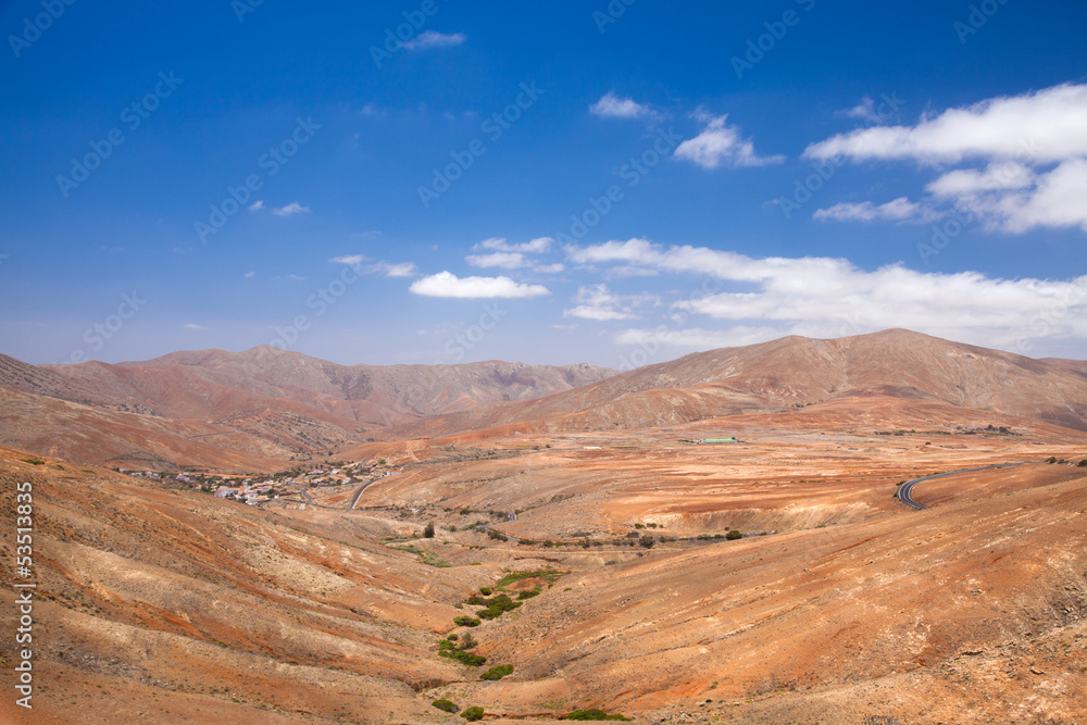 Central Fuerteventura, valley of Betancuria Central Fuerteventura, valley of Betancuria