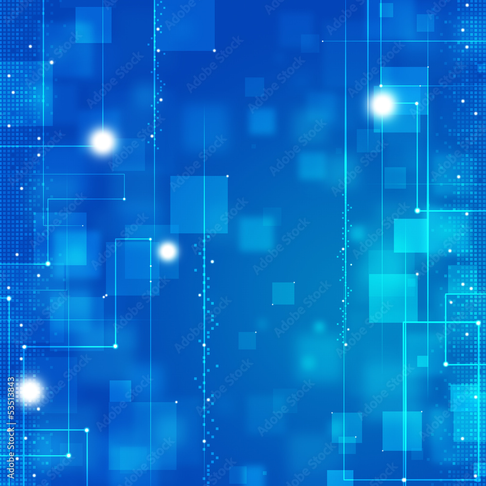 Abstract Blue Business Tech Background