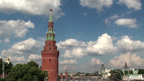 View of Moscow Kremlin Tower.