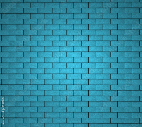 Blue Bricks Wall Background