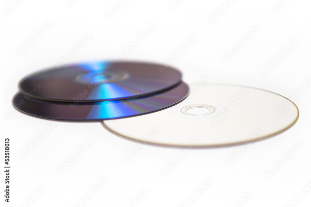 Single CD isolated on white background Single CD isolated on white background