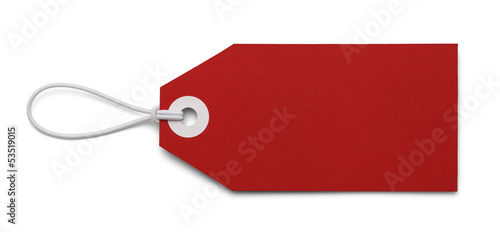 Blank Red Tag photo