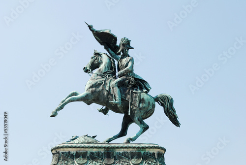 Tableau sur toile Monument to Erzherzog Karl (Archduke Charles) in Vienna