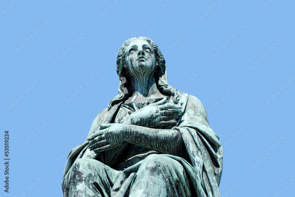 Sculpture of a woman, forming part of the monument to Emperor Fr Sculpture of a woman, forming part of the monument to Emperor Fr