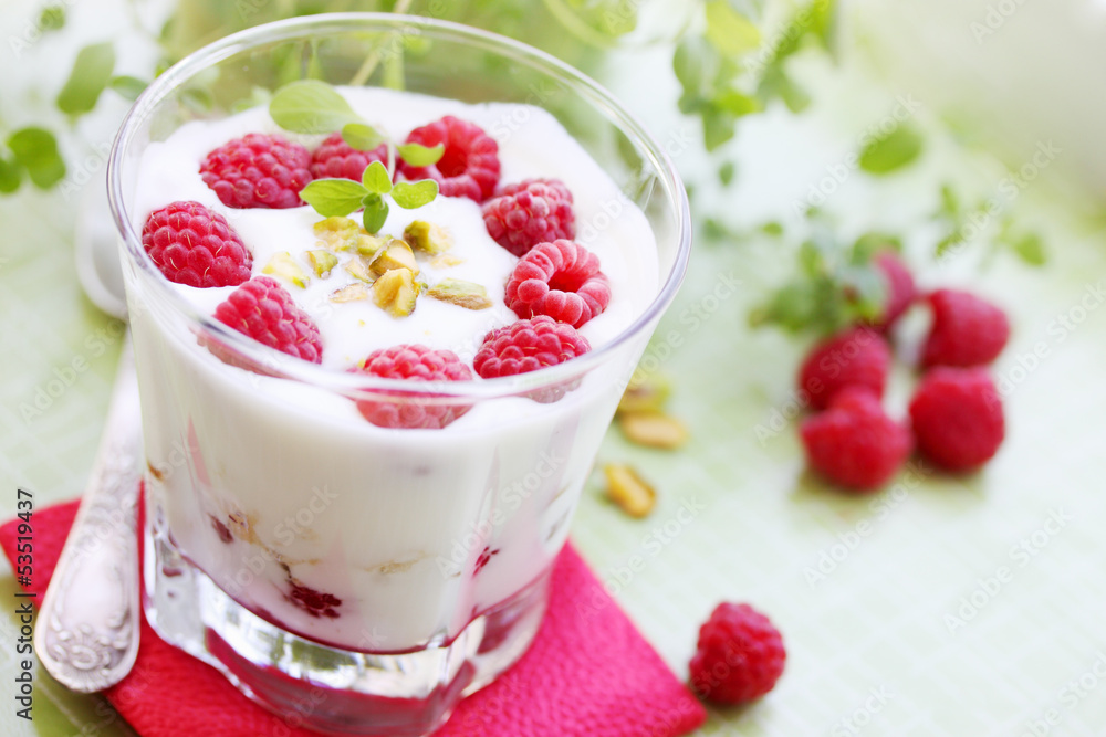 dessert with berries dessert with berries
