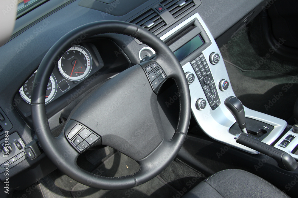 Modern car interior