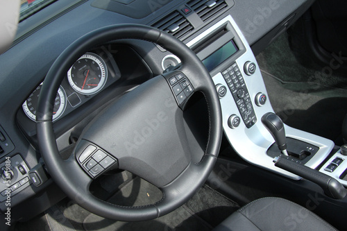 Modern car interior