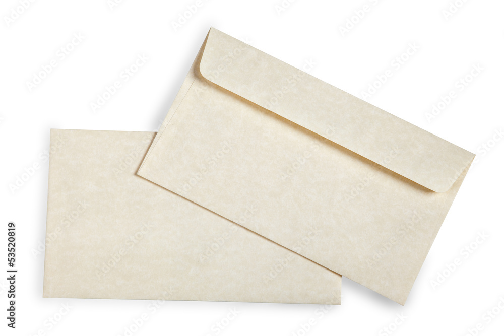 Close-up of an envelope and card. Close-up of an envelope and card.