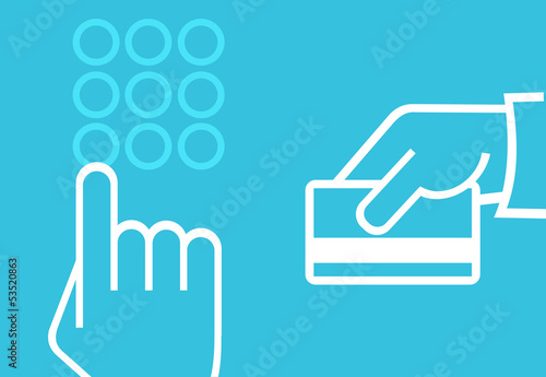 credit card in hand icon