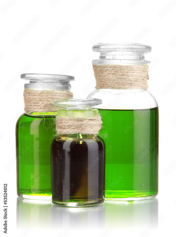 Medicine bottles isolated on white Medicine bottles isolated on white