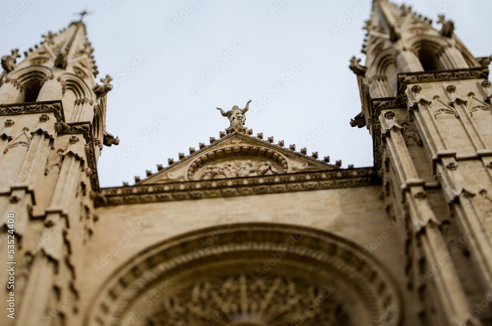 Towers of the Cathedral La Seu, Majorca, Spain