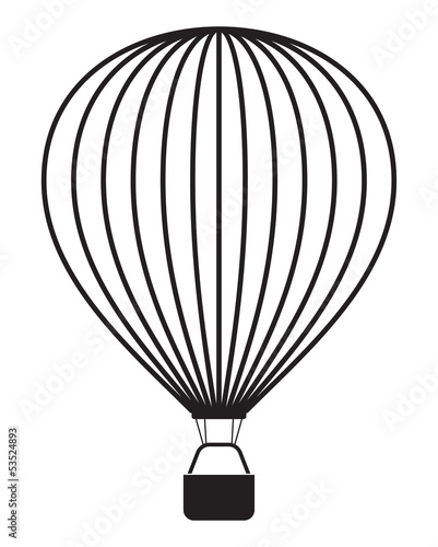 air balloon isolated on white