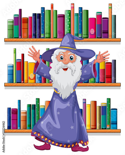 A wizard in the library
