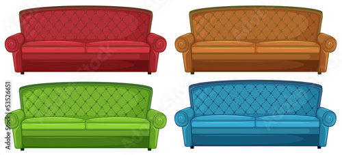 Colorful couches