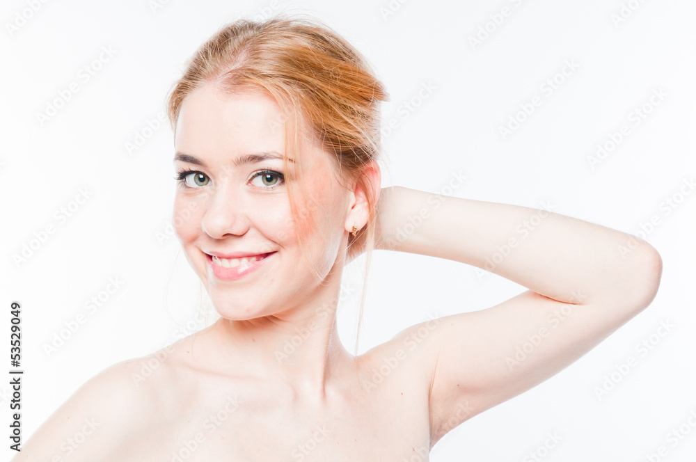 Portrait of a young and beautiful woman Portrait of a young and beautiful woman