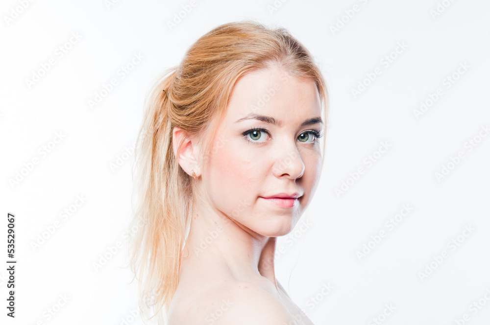 Portrait of a young and beautiful woman Portrait of a young and beautiful woman