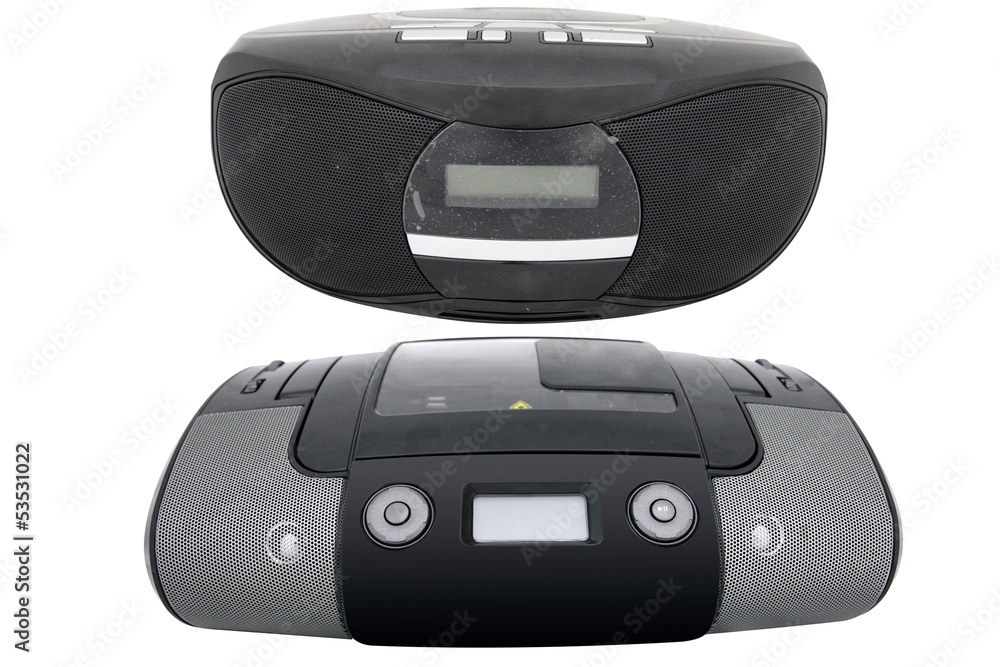 Portable radio cassette recorder with CD/MP3 player Portable radio cassette recorder with CD/MP3 player
