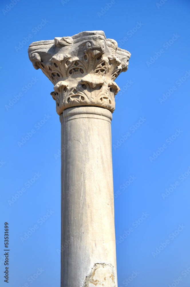 Fragment of ancient marble column