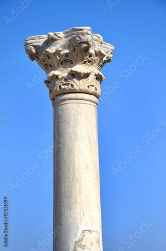 Fragment of ancient marble column