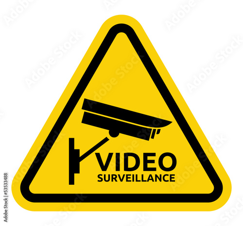 Video surveillance sign