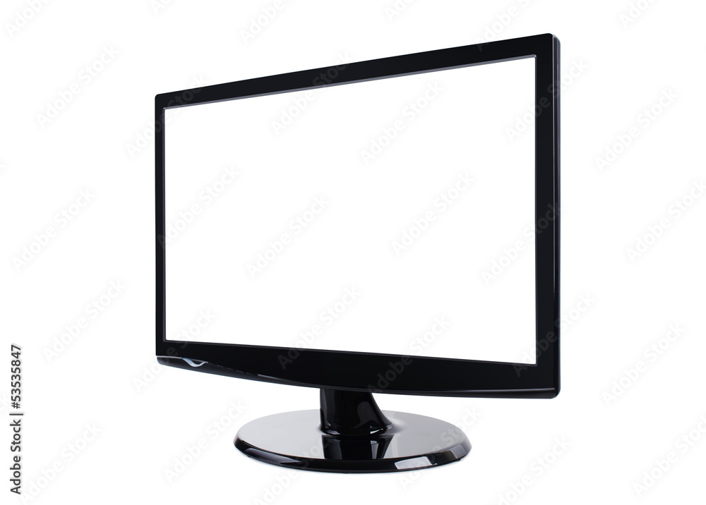 Blank computer momitor isolated on white Blank computer momitor isolated on white