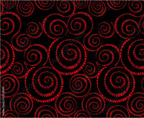 Seamless pattern with spirals