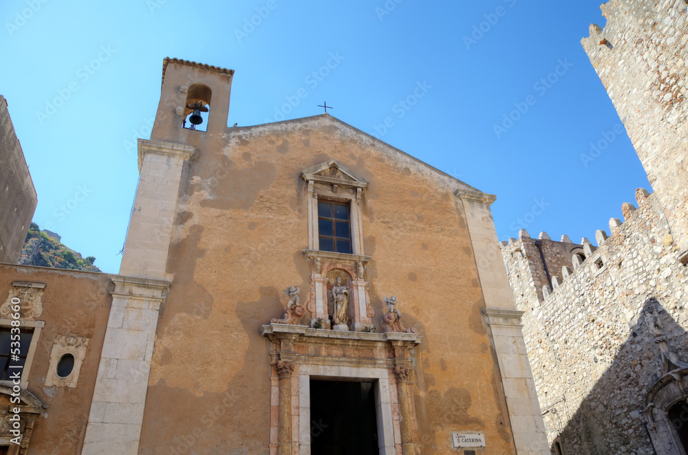 Church of Saint Catherine in Taormina. Sicily, Italy