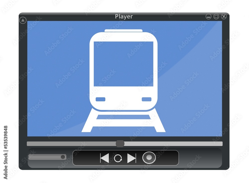Train dans un lecteur vidéo Train dans un lecteur vidéo