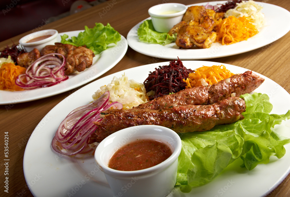 Shashlik (shish kebab) Shashlik (shish kebab)