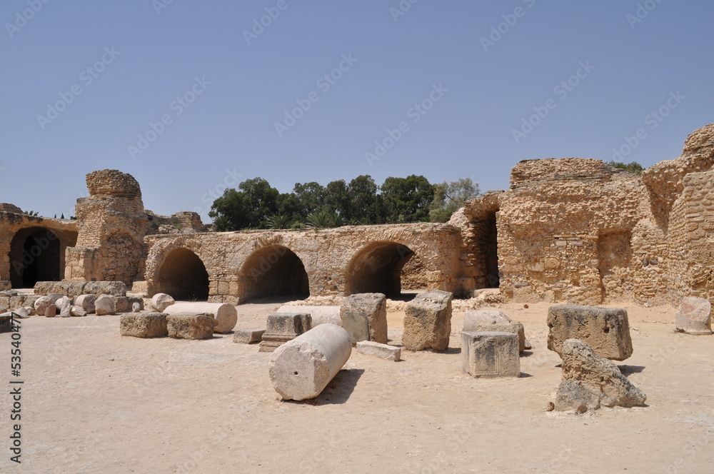 Site archéologique de Carthage, thermes d'antonin