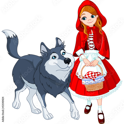 Little red riding hood and wolf