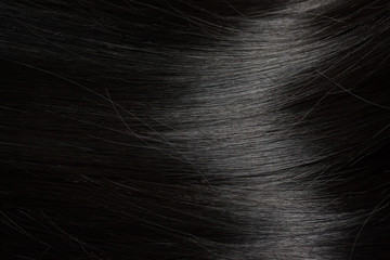 Handdoek met foto Kapsalon Glanzend zwart haar in golven  © Tierney