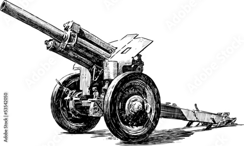 old artillery gun