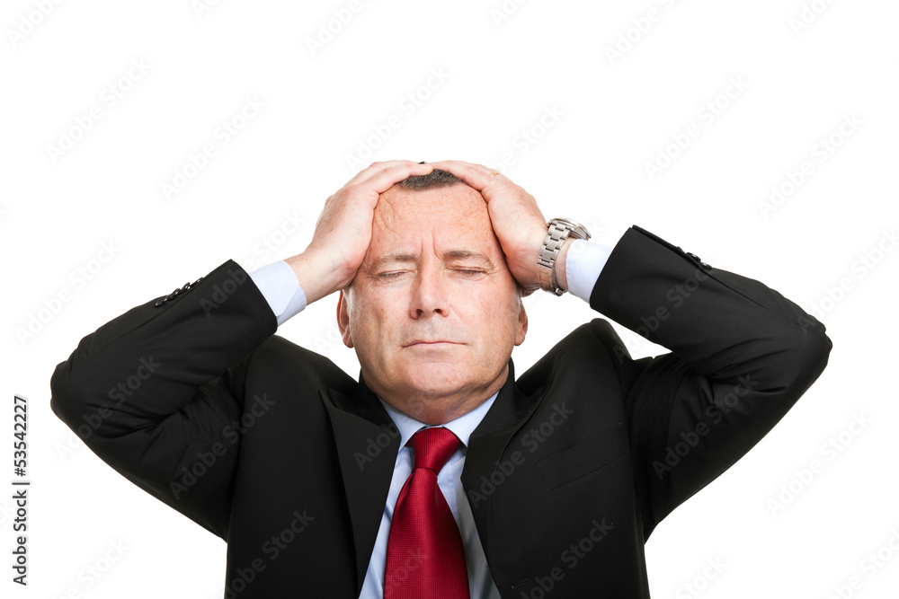 Desperate businessman Desperate businessman