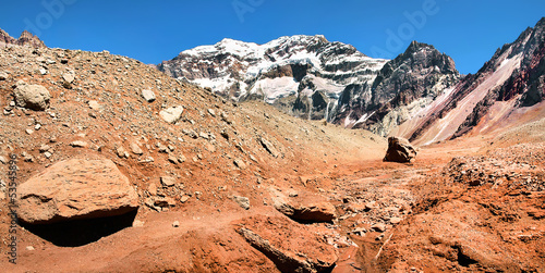 Aconcagua mountain panorama, Argentina, South America