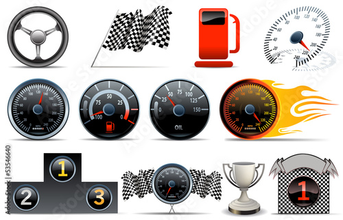 motorized sport icons
