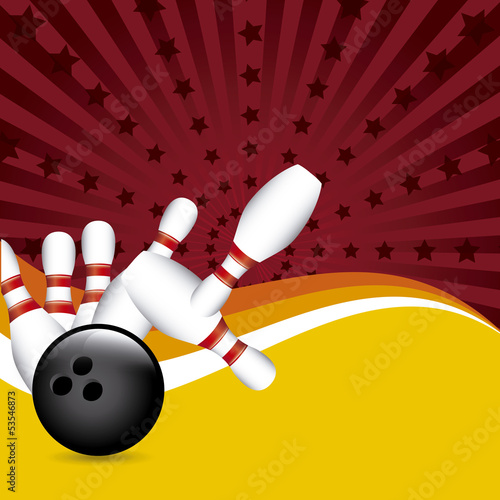bowling grunge