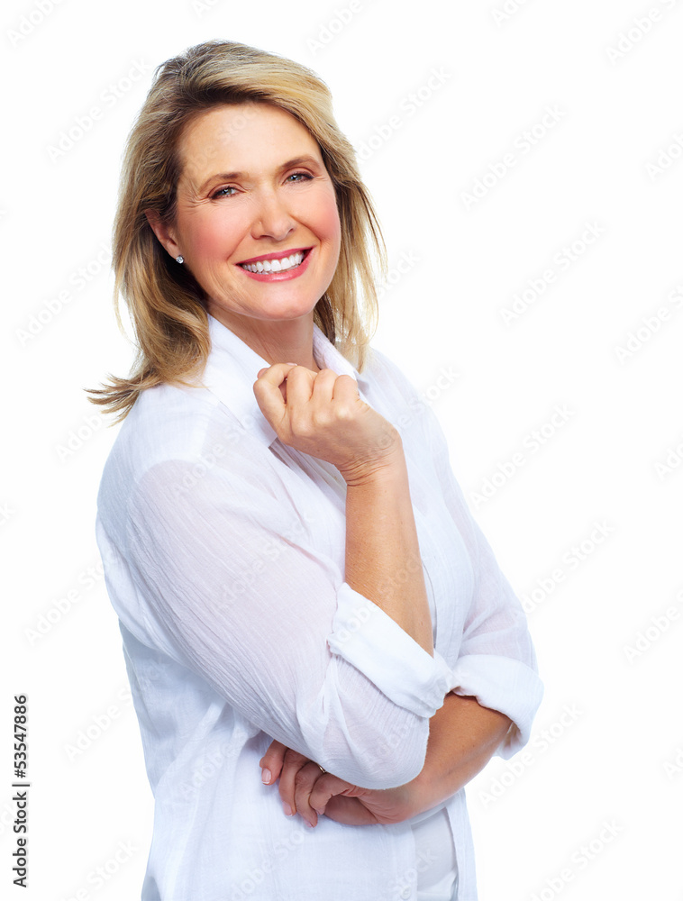Beautiful senior woman portrait. Beautiful senior woman portrait.
