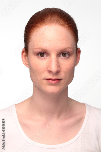 Woman with Light Makeup