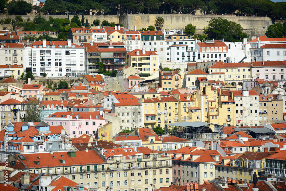 Baixa district of Lisbon City, Portugal