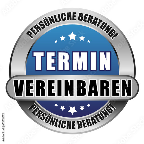 5 Star Button blau TERMIN VEREINBAREN PB PB