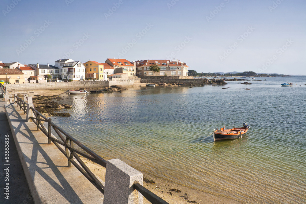 Boats on Arousa Island