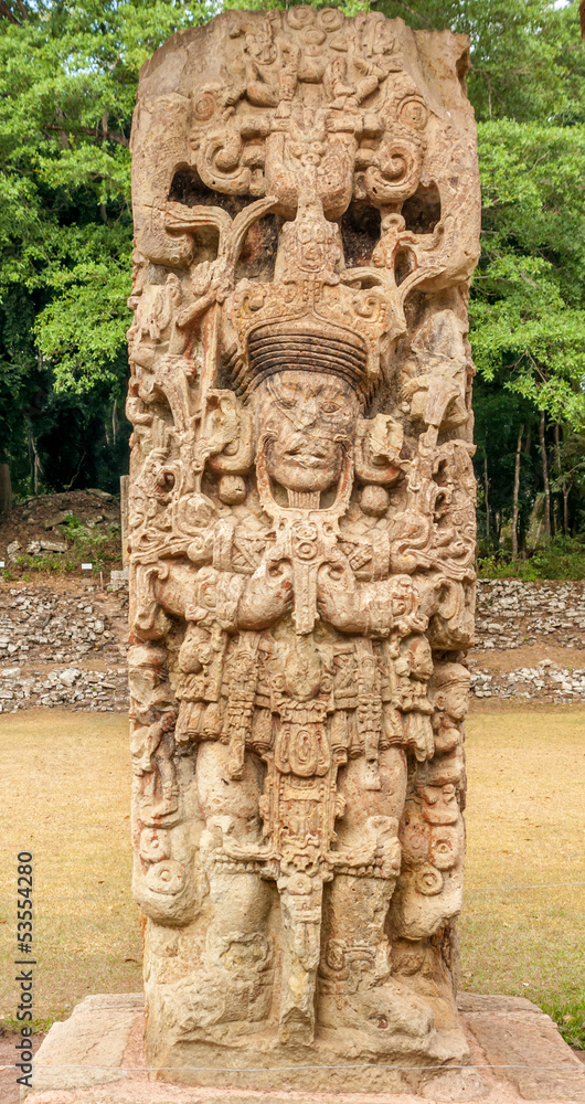 Fototapeta premium Stela at Copan Ruins